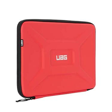 Imagem de URBAN ARMOR GEAR UAG – Capa grande para computadores de 15 polegadas, compatível com MacBook Pro 16"/14" M4 2024, MacBook Air 15" M4 2025, aderência táctil resistente, à prova de intempéries, Magma