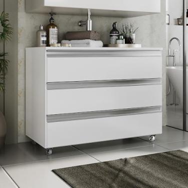 Imagem de Gabinete Joia 80cm 03 Gavetas Branco Inteiro