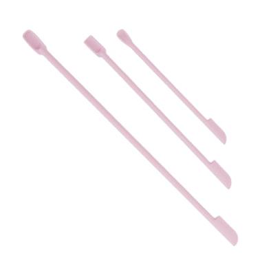 Imagem de Naroote Mini Espátula de Silicone, 3 Tamanhos de Maquiagem Design de Extremidade Dupla para Garrafas Cosméticas (Rosa)