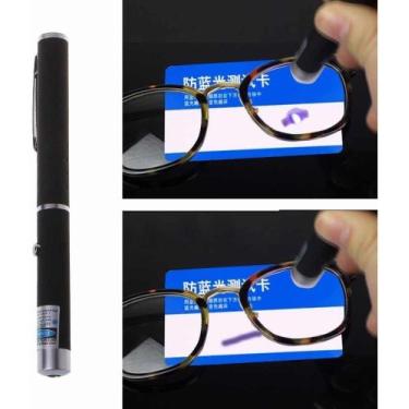 Imagem de Caneta Teste Lentes Foto Filtro Luz Azul Anti Blue Control lente cut l