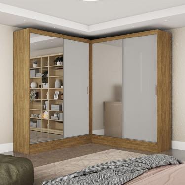 Imagem de Closet Casal Duplo Belém 4 Portas Plus 4 Gavetas Carioca Móveis