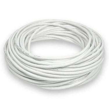 Imagem de Cabo de Rede CAT6 15 Metros 15m Branco Rolo UTP Ethernet Crimpado 23AW