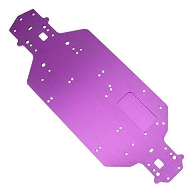 Imagem de Vgoohobby Aluminum Alloy Chassis Plate 03001 Upgrade Parts Compatible with Redcat Racing Lightning EP Drift Lightning STK HSP 94123 94103 1/10 RC Car (Purple)