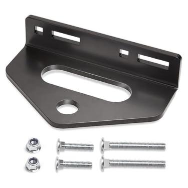 Imagem de Takelablaze Engate de reboque para cortador de grama Zero Turn com furo de pino de 0,9 cm para cortador de grama resistente com 2 tipos de parafusos de transporte acessórios para carrinho de trator de