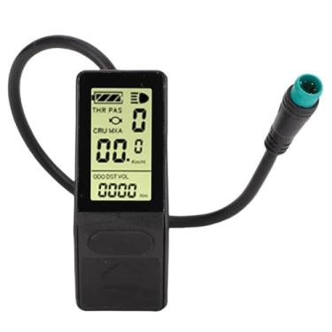 Imagem de RiToEasysports Painel de Controle LCD Elétrico de 5 Pinos, Conector de água de água ABS Botões Externos Ergonômicos Tela Colorida LCD para o Painel de Kit de Conversão de Bicicletas Eletrônicas