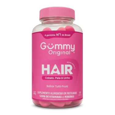 Imagem de Gummy Hair Original 60 gomas Hair Skin Nails Cabelos Pele e Unhas Crescimento e Força Sabor Tutti-Frutti
