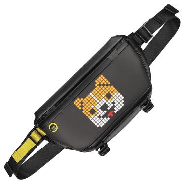 Imagem de MOCHILA DIVOOM COM PAINEL EM ARTE PIXEL PIXOO-SLINGBAG PRETO