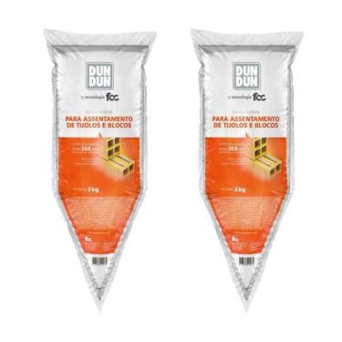 Imagem de Kit com 2 Massas Poliméricas DunDun 3kg para Assentamento - 001997