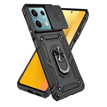 Imagem de Capa Capinha Armadura C/ Proteção da Camera Suporte Anel 360 Para Pooco X6 5G