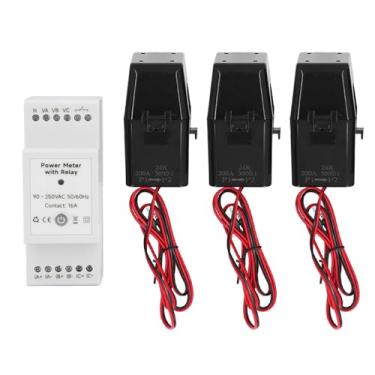 Imagem de Wifi Smart Energy Medro com 3 Transformadores de corrente de 3 200A 3 Fase 4 Fio KWH Monitor de energia para s fotovoltaicos solares e grades urbanos AC90 250V