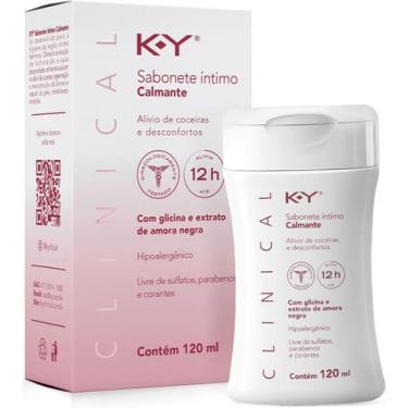 Imagem de K-Y Clinical Sabonete Íntimo Calmante 120ml  Higiene Delicada, Equilíb
