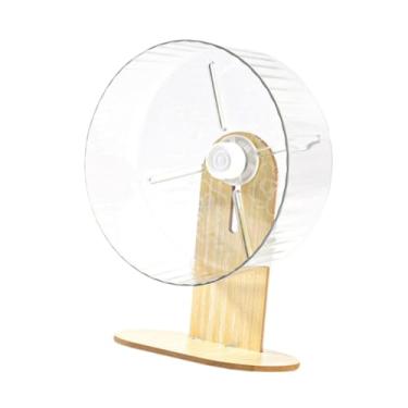 Imagem de IEUDNS Roda giratória silenciosa para hamster com suporte de madeira, fácil de limpar, estável, funcionamento silencioso para ratos, hamsters, ratos, anões e, Claro