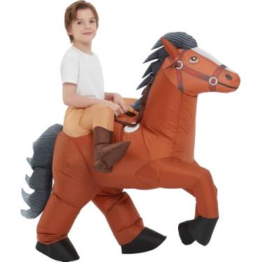 Imagem de One Casa Inflatable Costumes for Kids,Blow Up Horse Suit,Ride On Halloween Costumes for Boys Girls (7-10YRS)