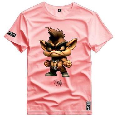 Imagem de Camiseta Coleção Cartoons Tasmania Nerd Cute Shap Life, GG, Rosa claro