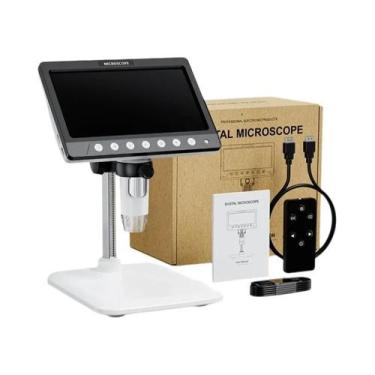 Imagem de Microscópio Digital HDMI IPS De 7 Polegadas 1200X 5MP HD 8 Luzes LED P