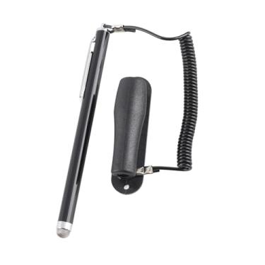 Imagem de Akozon Título: Caneta de Tela de Toque Capacitiva - Alta Sensibilidade de Caneta de Metal Preto para Telefones, Tablets e GPs - Design Preciso, Resistente a Arranhões e Portátil