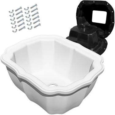 Imagem de Forma Vaso Retangular Colonial Abs Gesso Cimento Jardim