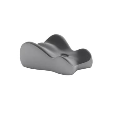 Imagem de Xiamenzcx Travesseiro ergonômico para leitura e descanso de cama com braços – Almofada de cunha multiuso para costas, cabeça, pescoço, refluxo ácido, alimentação, gravidez, descanso na cama (cinza)