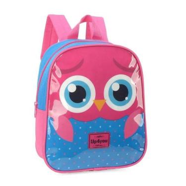 Imagem de Mochila escolar infantil Bichinhos pequena IS32601UP, Rosa