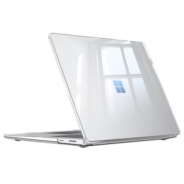 Imagem de Fintie Capa para laptop Microsoft Surface 7 de 15 polegadas (versão 2024) Modelo: 2037 - Capa protetora fina de encaixe rígido, Transparente.