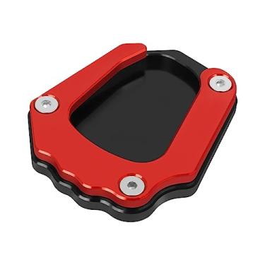 Imagem de Almofada de suporte de motocicleta ampliador de extensão lateral de substituição para BMW K1600GT K1600 GT K1600GTL K1600GTL K1600 GTL 2017-2023 Extensor de pedal de placa de suporte de pé (vermelho)