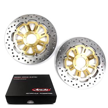 Imagem de Discos de freio dianteiro Arashi Rotores para Honda CB1 400 1989-1990, CB400SF 1992-1998, CB600 Hornet 600 1998-1999, peças de motocicleta douradas