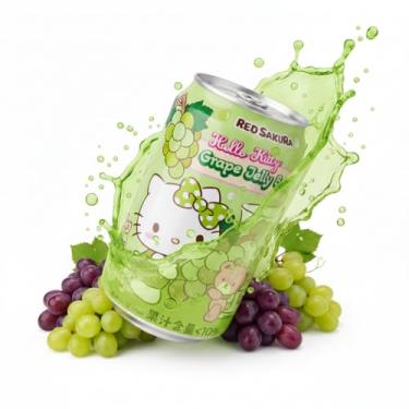 Imagem de Bebida Refrescante Hell0 Kitty Sabor Uva com Gelatina 310ml