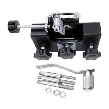 Imagem de Ｂｅｓｇａ Kit de afiador de motosserra manual universal portátil acessórios versáteis 8,6 x 1,7 x 3,9 cm operado manualmente com 3 rebarbas, Preto