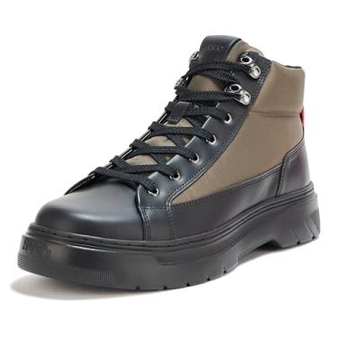 Imagem de HUGO Bota masculina Urian com cadarço, Preto militar, 45