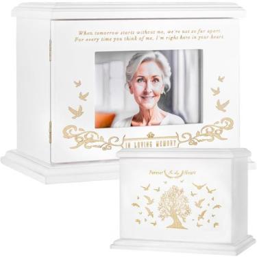 Imagem de Porta-retratos de madeira Cremation Urns FurrySpace para adultos