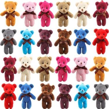 Imagem de Mini brinquedo de pelúcia Teddy Bear Haconba de 12 cm - 36 pacotes