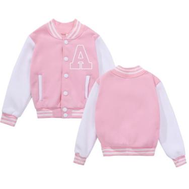 Imagem de Jaqueta NICNZQI Kids Varsity Baseball Style para meninas e meninos