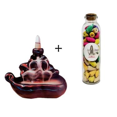 Imagem de Smoke Waterfall + garrafa de 70 cones de incenso Lotus Smoke - Lightbe