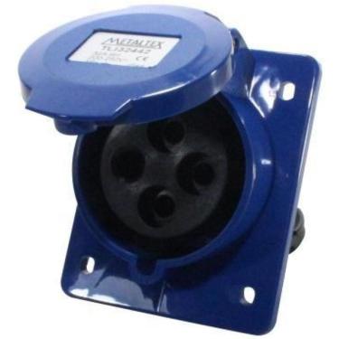 Imagem de Tomada De Embutir Inclinada 32A 220-250V 3P+E - Metaltex