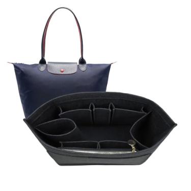 Imagem de Organizador de feltro para bolsa feminina Longchamp Le Pliage 1012-25black-M