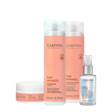 Imagem de Kit Cadiveu Professional Hair Remedy Home Care e Final Style (4 produtos)