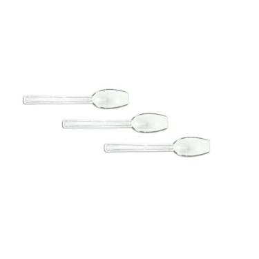 Imagem de Conj 3 COLHERES Para INGREDIENTES, BUFFET, SORVETERIA, AÇAÍ Transparen