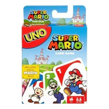Imagem de Uno Super Mario Jogo De Cartas 112 Carta Divertido Card Game