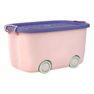 Imagem de Caixa Organizadora Infantil P/ Brinquedo Boneca E Lego 30l - Tibaby, R