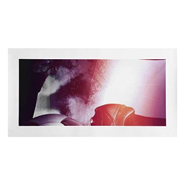 Imagem de Yctze Pintura de Lona de Esportes de Futebol 5 Painéis Arte de Parede para Decoração de Quarto de Escritório Em Casa - Design de Arte Moderna Em Cores Vibrantes (S)