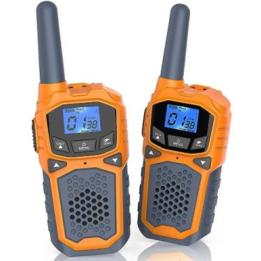 Imagem de Woktok Walkie Talkie infantil, rádio bidirecional de longo alcance, 22 canais, presente de aniversário de brinquedo durável para meninos e meninas de 6 a 12 anos, walkies talkie portátil para