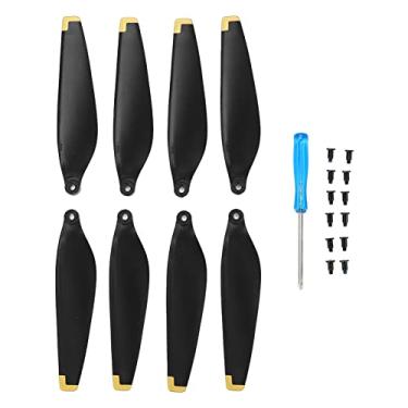 Imagem de Tnfeeon Drone Wing Blades, PC High Rigidity Drone Propellers Drone Accessories for Mini 3 (Gold Edge)