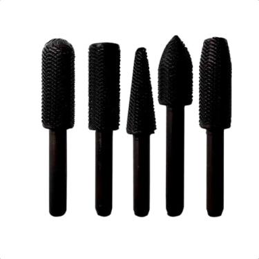 Imagem de Kit Lima Rotativa 5 Peças para Aço – Fresas Profissionais para Retífica em Aço 12mm - Bestfer