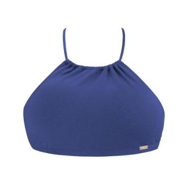 Imagem de Top Busto de Biquíni Top Cropped Faixinha - Estigma, GG, Azul marinho