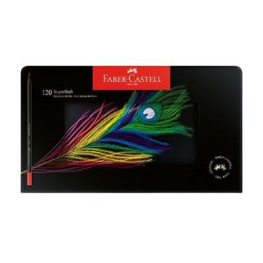 Imagem de Estojo Lata Ecolapís de Cor Supersoft Faber-castell com 120 Cores - FA
