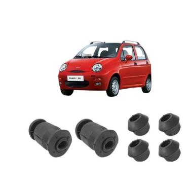 Imagem de Kit 6 Bucha Bandeja Suspensão Dianteira Chery 2011 2012