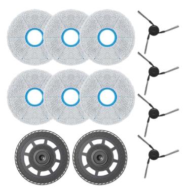 Imagem de Panos de esfregão com suporte de substituição compatíveis com DREAME X50 Ultra L50 Ultra L50 Placas de esfregão para Dreame L40 X40 Ultra X30 Ultra Robot Vacuum 2 placas de esfregão, 4 escovas