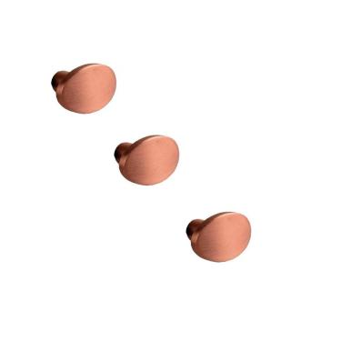 Imagem de Kit 3 Puxador Beetle Zen Vecchio Cobre Zp5403.648 Ponto