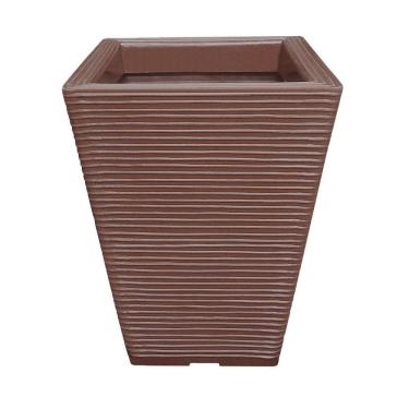 Imagem de Vaso De Planta Decorativo Em Polietileno 45X35 Chocolate