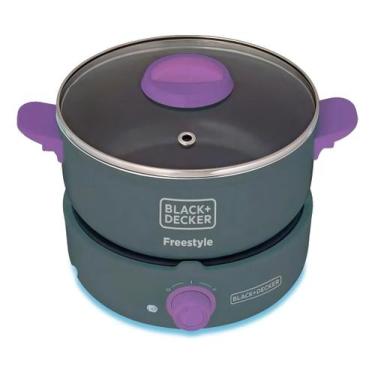 Imagem de Panela Elétrica C/ Cooktop Black E Decker 700w Pc700-b2 Cor Cinza Freq